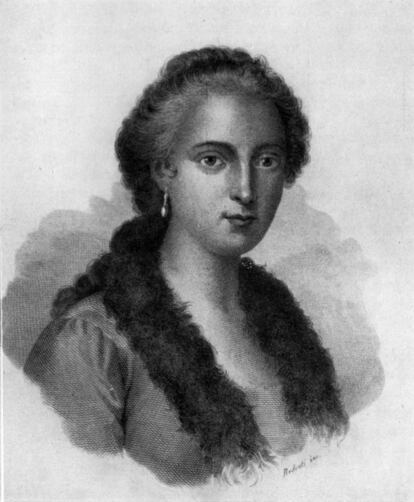 Maria Agnesi, en un grabado de 1836.