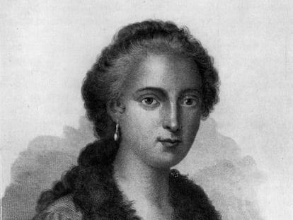 Maria Agnesi, en un grabado de 1836.