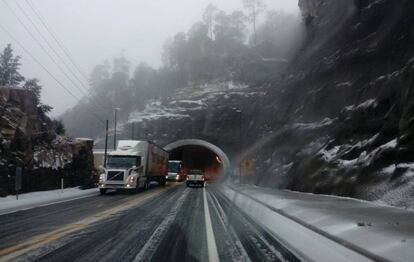 La autopista Mazatlán-Durango.