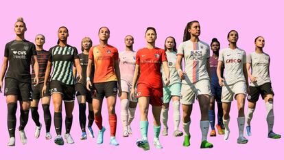 Imagen promocional de las jugadoras del 'EA Sports FC 24'.