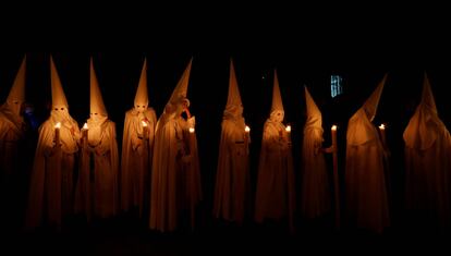 The Seville brotherhood of La Paz on Palm Sunday.