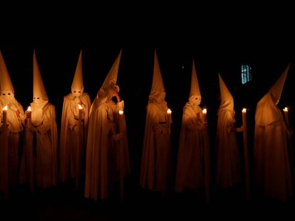 The Seville brotherhood of La Paz on Palm Sunday.