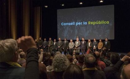 Presentació del Consell per la República a Brussel·les, aquest dissabte.
