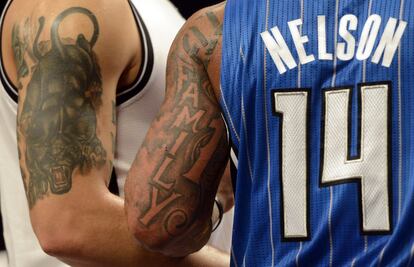 Tatuajes de Deron Williams (Brooklyn Nets) y Jameer Nelson (Orlando Magic).