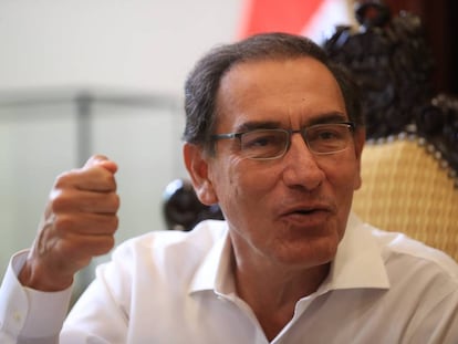 Martín Vizcarra, durante la entrevista.