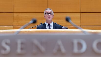 Ander Gil, durante una sesión plenaria en el Senado, en diciembre de 2022.