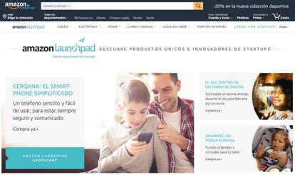 Nueva tienda online con productos de startups de Amazon.
