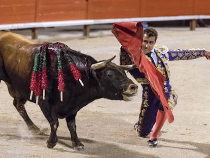 El torero David Fandila en una corrida de toros en Palma de Mallorca, en 2017.