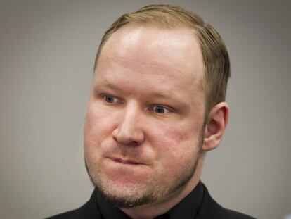 
 Anders Breivik el pasado 20 de abril en el inicio del juicio por el doble atentado de Noruega. 