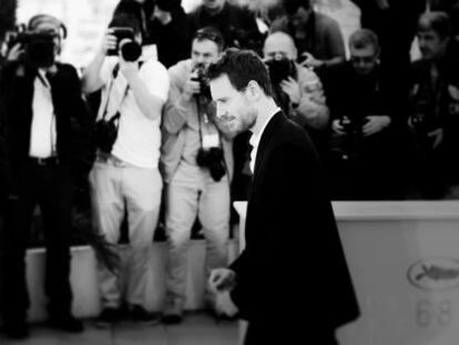 El actor Michael Fassbender, en la presentación de 'Macbeth', Cannes.
