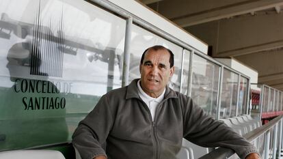 Jose Maria Caneda, en el palco del estadio municipal de San Lázaro, en una imagen de 2009.