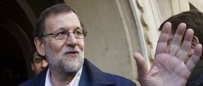 Mariano Rajoy, durante un paseo por las calles de Zamora