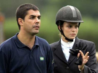Athina Onassis con Dado Miranda, con quien ayer contrajo matrimonio.