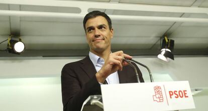 El l&iacute;der del PSOE, Pedro S&aacute;nchez.