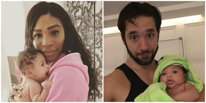 A principios de septiembre, Serena Williams y Alexis Ohanian daban la bienvenida a su primera hija, Olympia. Desde entonces tanto la tenista, que supo dos días antes del Abierto de Australia que estaba emabaraza (torneo que ganó), como el fundador de la red social Reddit, que están recién casados, han compartido en sus redes sociales imágenes con la pequeña. En ellas, la atleta pide además consejos de maternidad.