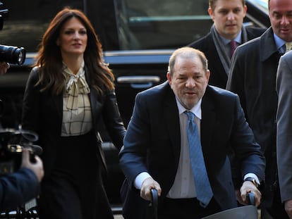 Harvey Weinstein a su llegada a la corte de Nueva York en marzo.