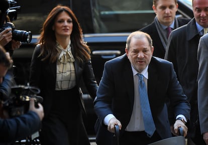 Harvey Weinstein a su llegada a la corte de Nueva York en marzo.