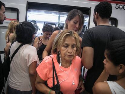 Imagen de la huelga de metro del pasado lunes. 