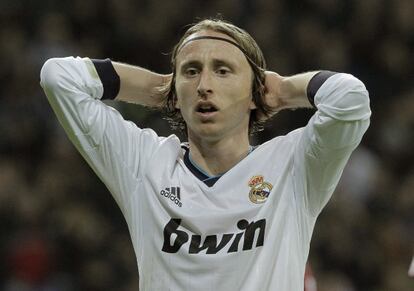 Modric, durante un encuentro de Liga.