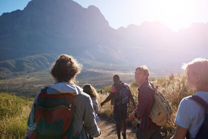 Trekking' por la montaña