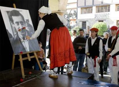 Un momento del homenaje al etarra <i>Argala</i> celebrado el pasado domingo en  Arrigorriaga.
