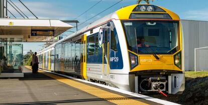 Tren del servicio público de Auckland (Nueva Zelanda).