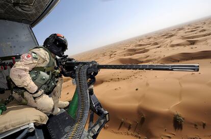 Chad Zopf, de las fuerzas armadas canadienses, durante un ejercicio en el distrito de Kandahar (Afganistán). 