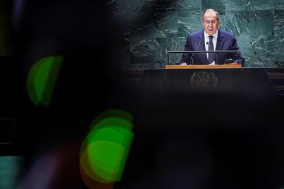 El ministro de Exteriores ruso, Serguéi Lavrov, se dirige este sábado a la 78ª Asamblea General de la ONU en Nueva York.
