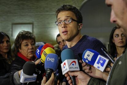 El secretario político de Podemos, Iñigo Errejon, en Valencia.