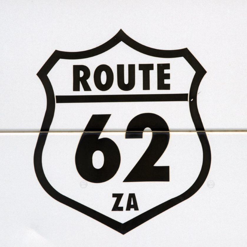 Cartel de la ruta 62.