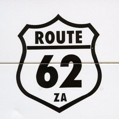 Cartel de la ruta 62.