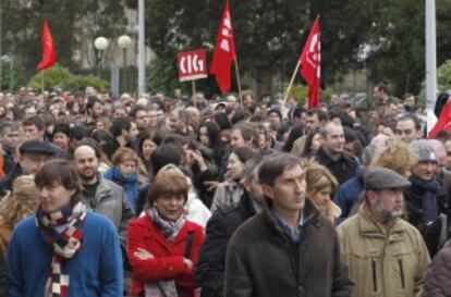 Imagen de la manifestación de funcionarios