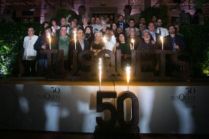 Celebración del 50 aniversario de Tusquets Editores.
