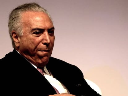 Temer, durante evento em São Paulo no dia 7.