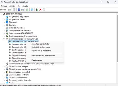 Uso del Administrador dispositivos Windows 11
