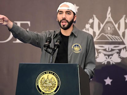 El presidente de El Salvador, Nayib Bukele, en una imagen de archivo.