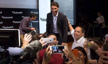 Nadal, durante el acto del Banco Sabadell organizado en Málaga.