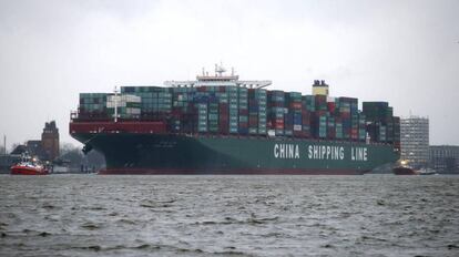 Navio de carga da companhia China Shipping Group