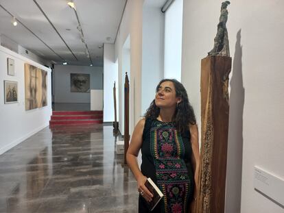 Verònica Zaragoza, en una exposición sobre la familia Borja en Xàtiva.
