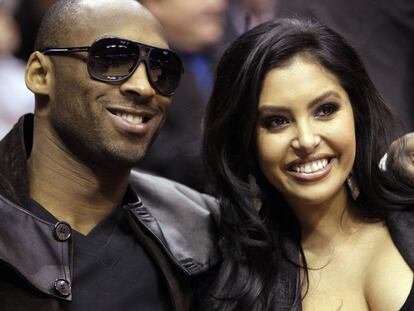 Kobe Bryant y su esposa, Vanessa.