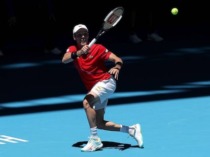 Bautista, durante el partido contra Soeda en Perth.