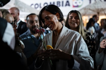 Susana Muhamad, ministra de Ambiente y Desarrollo Sostenible de Colombia, durante el concierto inaugural de la COP16.