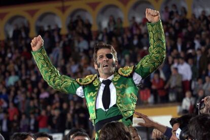 El torero Juan José Padilla, en la Feria Taurina de Olivenza.
