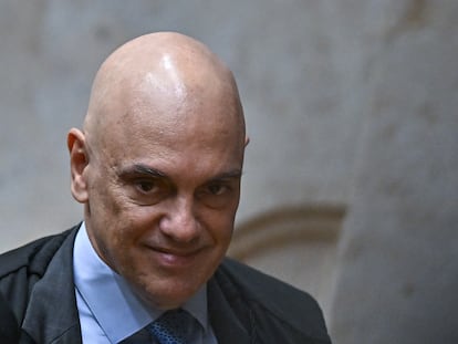 El juez Alexandre de Moraes, el pasado noviembre, durante una vista en el Tribunal Supremo, en Brasilia.