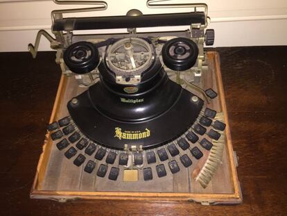 La máquina de escribir de Wilson, con la que escribía sus propios discursos