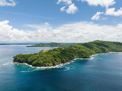 Vista aérea de la provincia de Guanacaste en Costa Rica.