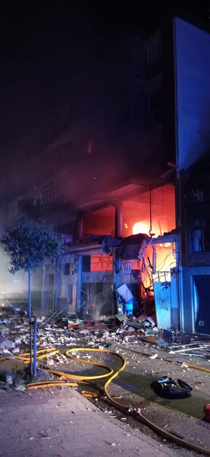 Edificio afectado por la explosción.