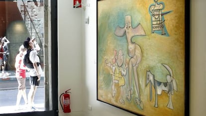 La obra "El patio" de Javier Vilató, sobrino de Pablo Picasso.