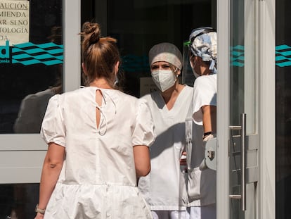 A medical center in Binéfar, one of the ‘comarcas’ affected by the coronavirus outbreak in Aragón.