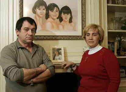 Manuel Blanco y Olga Puig, padres de Eva.